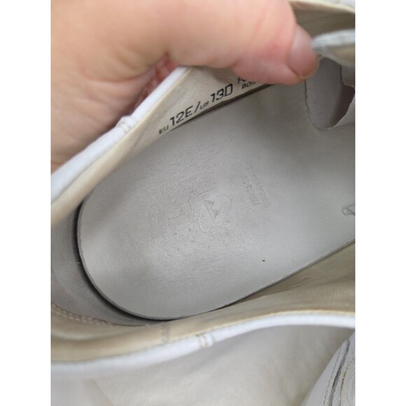 Men\'s Bally \'Presna\' Low Top Sneaker White Calfskin Leather US 13 D Dust Bag EUC main image 11